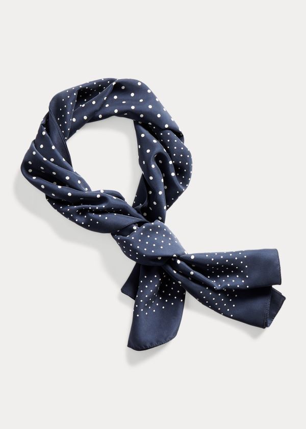 Ralph Lauren Polka-Dot Halstørklæde Herre Danmark (NTCRP6840)